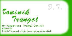 dominik trungel business card